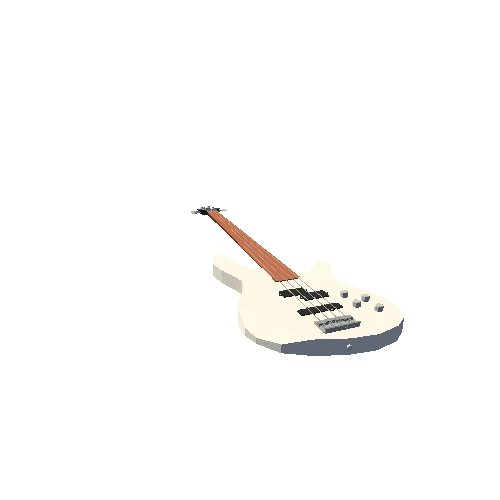 Bass Guitar White